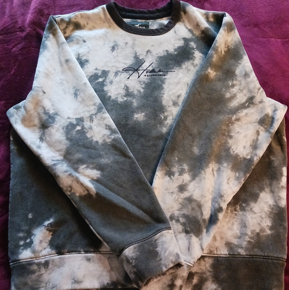 Hollister Mens Tie Dye Sweatshirt